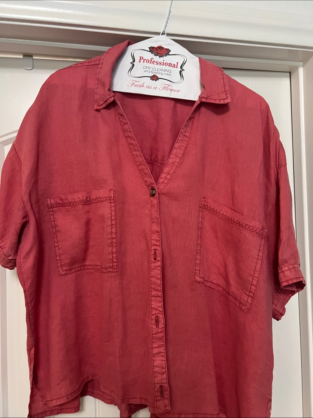 Anthropologie pilcro linen blouse